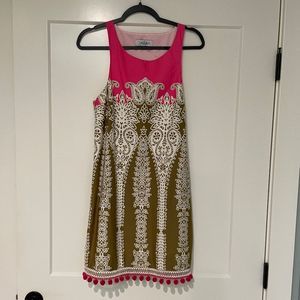 Tibi Paisley sleeveless shift dress